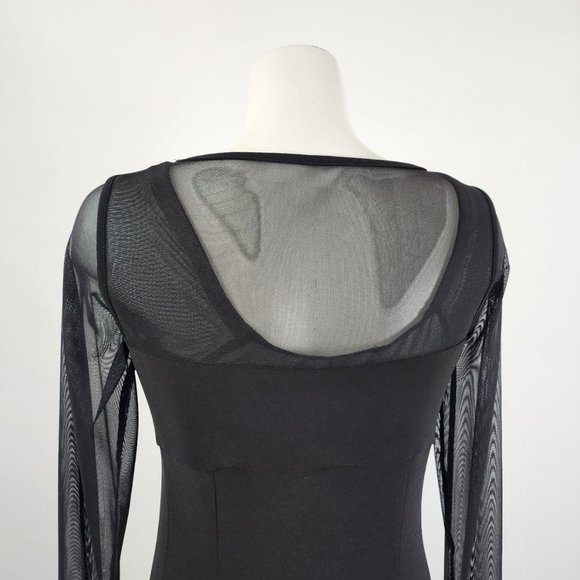 JOSEPH Ribkoff Pink & Black Stripped Maxi Dress Size M - Picture 7 of 16